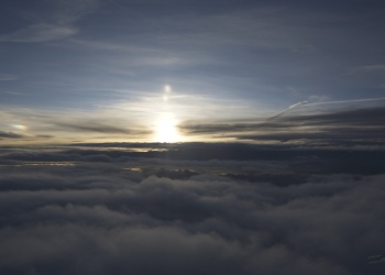 sunset in the clouds