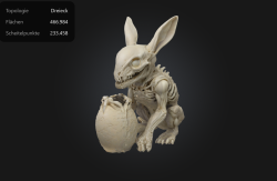 Alien Bunny v2 with "Easter Egg"